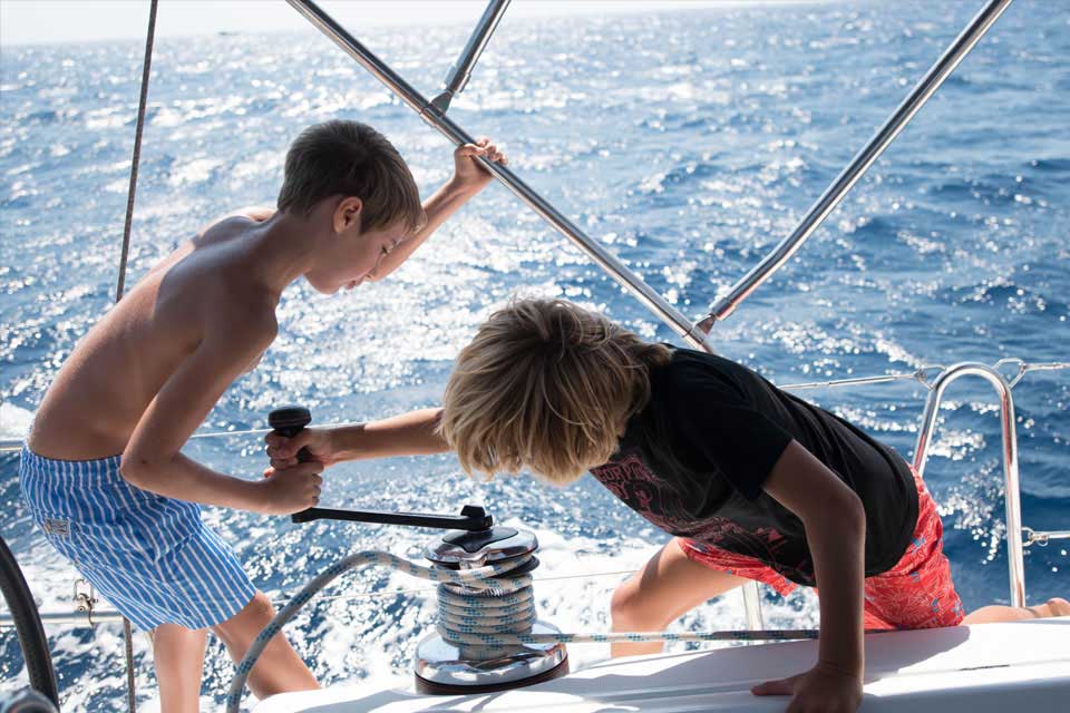 CTS Family Sailing Holidays Greece kids sailing school
